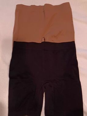 FIT Figure-Improving Shapewear Shorts in Nude and Black